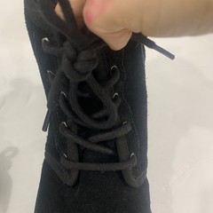 UGG Neumel II 1017326K-BLK Boots Kids US 6 Black Suede Round Toe Sheepskin