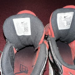 Nike DV2205-600 Red Black White High Top Sneakers Boy’s Size 6.5Y