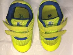 Starter Toddler Sneakers Size 5 Lime Green Hook and Loop Closure