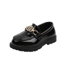 Kids British-Style Glossy Leather School and Casual Shoes (Unisex)