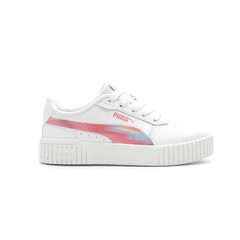 PUMA Carina 2.0 Groovin Lace Up Toddler Girls White Sneakers Casual Shoes 39397