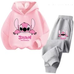 Children Hoodies Stitch Kawaii Fashion Pullover Sweatshirt Long Sleeve