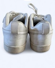 Nike Court Borough Low White Leather Low Top Lace-Up Kids 4.5Y BQ5448-100
