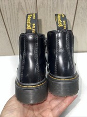 Dr. Martens 2976 Bex J Round Toe Leather Chelsea Boots Junior Size 2 Slip on