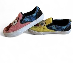 Nickelodeon SpongeBob SquarePants & Patrick Fuzzy Faces Slip On Shoes Loafers 3