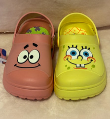 NWOT SpongeBob SquarePants & Patrick Star Clogs Sandals Shoes Ground Up Kids 12