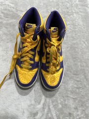 Nike Dunk High GS Court Purple/Gold Size 6Y Retro „Lakers“ Colors Basketball