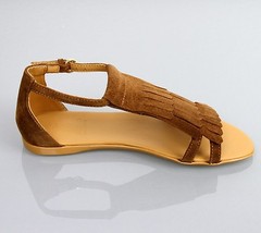 New Authentic Gucci Kids Suede Sandal w/Fringe Detail, sz 30/US 12.5, 285285