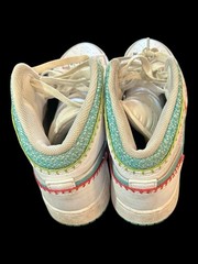 Nike Air Jordan 1 Mid SE White Washed Teal Rush Pink DM6218-100 Kids 6.5Y Shoes