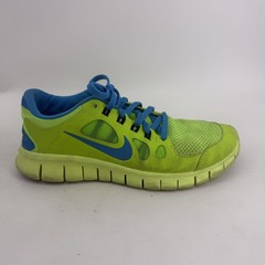 Nike Shoes Youth Size 6Y Neon Green Blue Running Sneakers Mesh Athletic Sporty