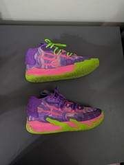 Puma LaMelo Ball Mb.03 Toxic Lace-Up Purple Sneakers Youth Juniors Sz 6