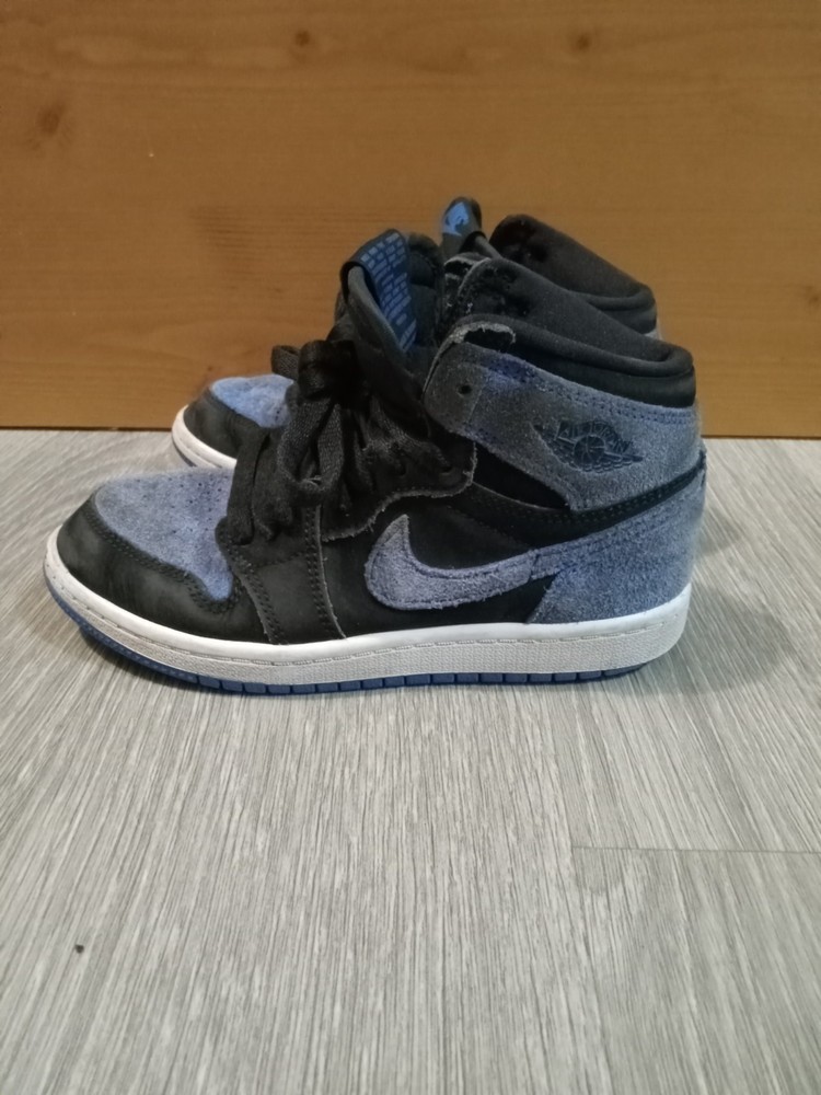 Nike Air Jordan 1 Retro High Royal Reimagined Boys Size 1Y – FD1412-042 Sneakers