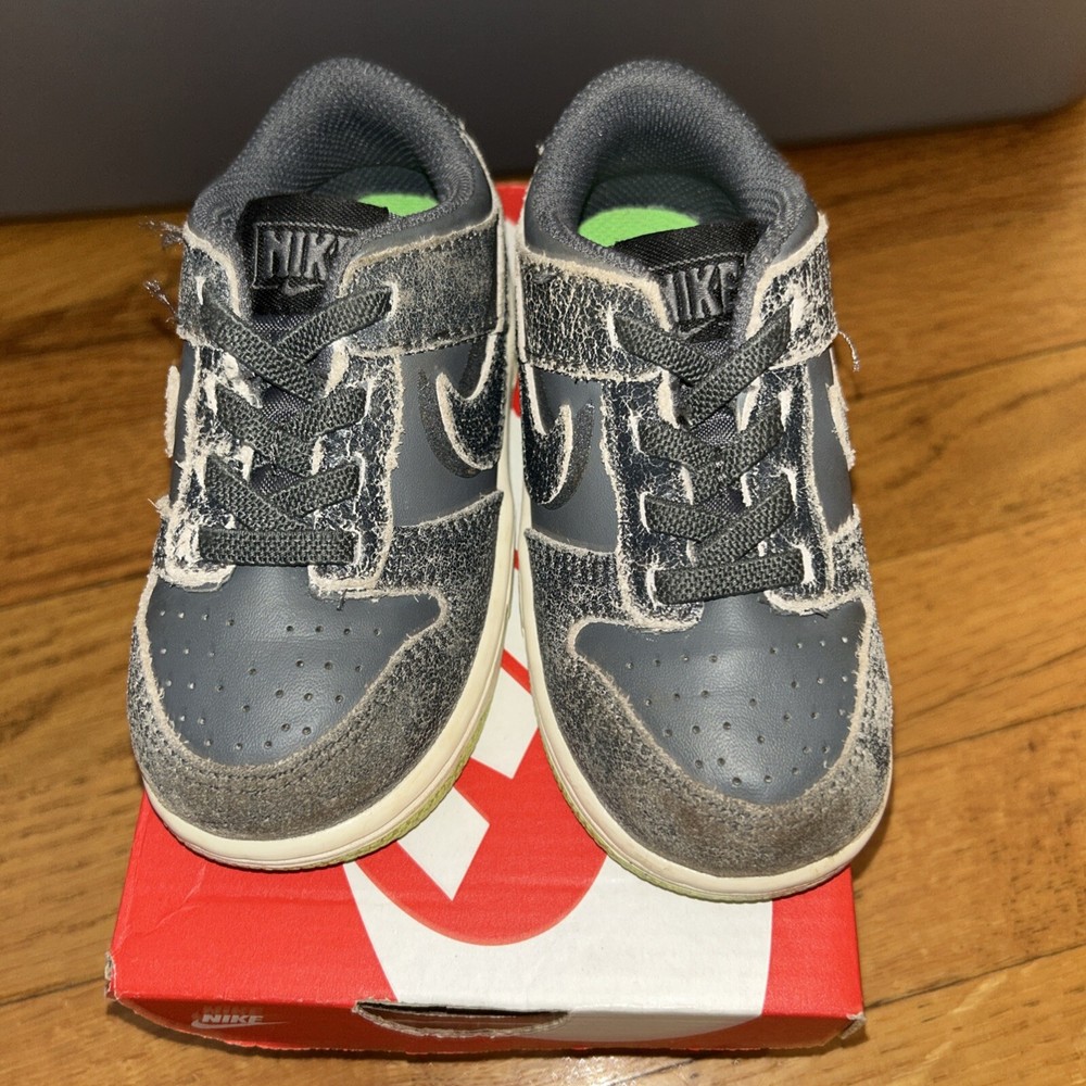 Nike Dunk Low SE TDE Halloween Cauldron Irony Grey Green Size 7C TD DQ6217-001