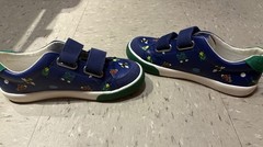 Mini Boden Kids Blue Insect Sneakers with Straps Size 36/4