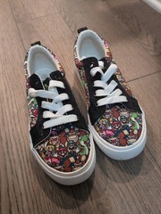 SUPER MARIO BROTHERS Sneakers Kids Unisex Size Y3 Multicolored Tennis Shoes