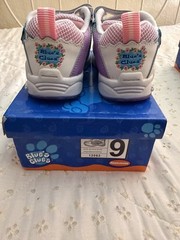 Blue’s Clues Blue Floral Hook & Loop Low Top Sneakers White/Purple/Pink 9