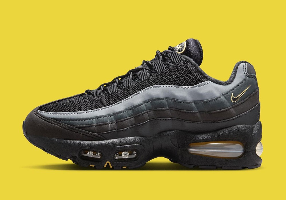 Nike Air Max 95 GS Batman Black Buff Gold Grey Nby IH0631-002 Kid’s Women’s