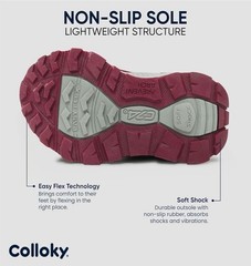 Colloky Toddler Kids Hiking Boots Waterproof SlipResistant Durable Sz 10 Toddler