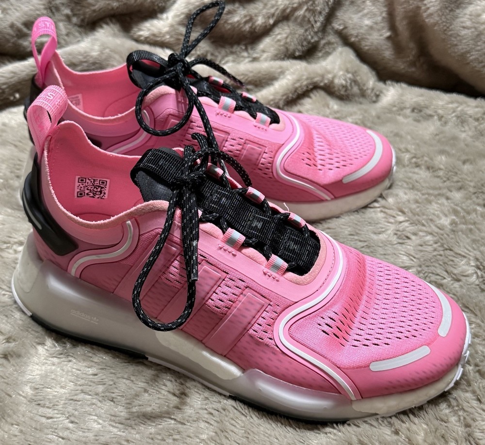 Adidas NMD V3 Beam Pink White Boost Knitted Sneakers AGY4288 Jr Size 7, Womens 8