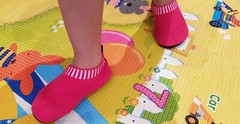 3D FlyKnit Toddler Shoes ORANGE: light weight, breathable, support free movement
