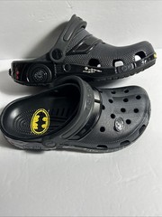 Crocs Batman Batmobile Size Junior 4 Black Shoes Sandals DC Comics • J 4