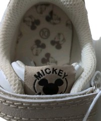 ALDI 2025 Disney Mickey Mouse Character White w/Silver Sneakers Toddler Size 10