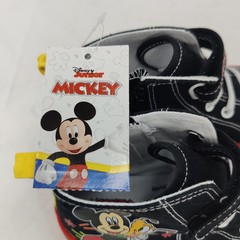 Disney Junior Mickey Mouse & Pluto High top Zip Sneakers Toddler Sz 12 Hook & Lp