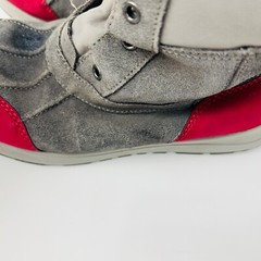 UGG Kids Boots Size 3 Turlock Waterproof Snow Boot Gray Red Hiking Outdoors