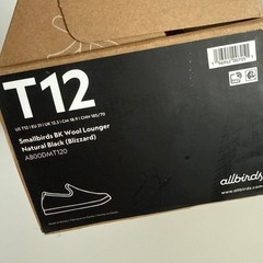 Allbirds Smallbirds BK Wool Lounger Natural Black Blizzard Kids T12 AB00DMT120
