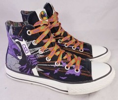 CONVERSE CHUCK TAYLOR DC COMIC BATMAN HI TOP YOUTH SIZE 2 MINT