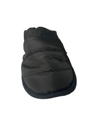 Bench Juniors Kid’s Black Puffer Slippers Sherpa Quilted Slide FiberFill (S03)
