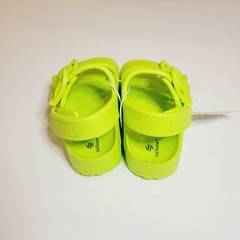 Girls Boys EVA Strap Adj Buckle Sandals Size 5 Green Water Sand Beach Washable