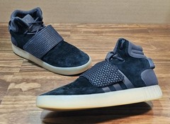 🔥👟 Adidas Tubular Invader Strap Core Black GS (BA9372) Size 6.5Y