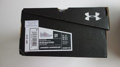 Under Armour Assert 9 Grade School Kids‘ Running Shoes Gray/White Size 5 $55