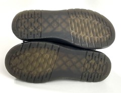 Doc Dr Martens Black Leather Boots Zavala Youth Size 3 Side Zip