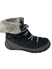 Columbia Youth Minx Shorty Omni-heat WP Hiking Boot Black/Blue Size 1Y