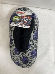 Marvel Avengers Black Panther Size S/M 8-13 Fuzzy Babba Kids Slippers Socks