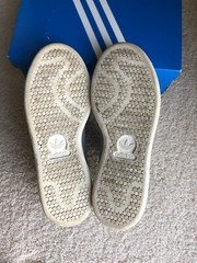 Adidas Stan Smith J Grey Suede Mens Size 5/Wmns 6.5 BA7352