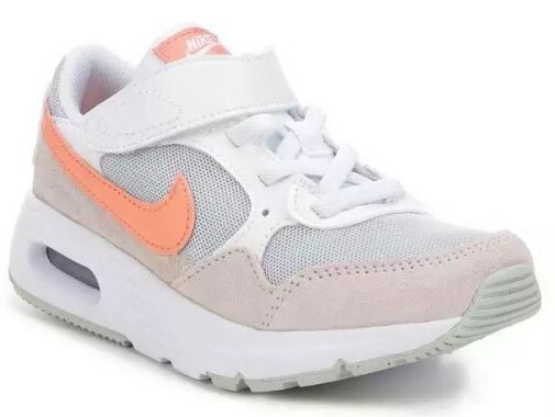NEW! Nike Kid’s Air Max SC (TDV) White/Crimson Bliss Running Shoes Size 6c #363