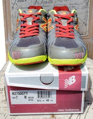 New Balance K2750GYY youth running sneaker fitness gym work out shoes Junior