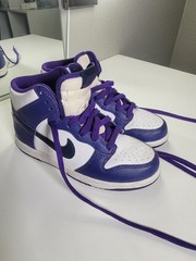 Nike Dunk High PS Electro Purple Navy White Sneakers Size 3Y DH9753-100