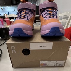 On Cloudhero Mid Waterproof Kids Copper/Lavendula Sneakers US 3K 3KD30011286