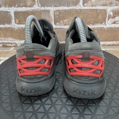 Kizik Anaheim Hands Free Athletic Sneakers Shoes Gray Red Boys Toddler Size 13