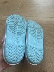 Crocs Crocband Clog Youth Size C13 Light Blue, Pink, White