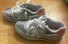 Reebok Classic GL 2620 Athletic Training Sneakers SZ 12 kids orange & grey