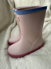 NWD $99 Hunter Kids First Classic Rain Boot Vidalia Pink/Serenity UK11/US10/EU28