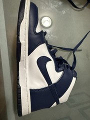 Youth Size 5 – Nike Dunk High Retro White Championship Midnight Navy DB2179-104
