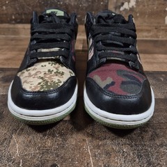 Nike Dunk Low SE GS Black Multi-Camo Kids 6Y Youth Boys DB1909-001
