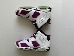 Air Jordan 6 Retro GG Size 6Y White/Purple