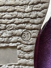 NORDSTROM COLLECTION, ITALY FREESBY, KIDS 31 U.S. 13, PURPLE SUEDE ANKLE BOOTS